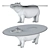 Hippo Table: Modern, Stylish Design 3D model small image 2