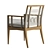 Elegant Amalfi Outdoor Armchair 3D model small image 4