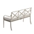 Stylish X-Back Virginia Outdoor Bench 3D model small image 2