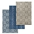 High-Quality 3-Piece Carpet Set 3D model small image 1