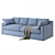 Stylish Albany Sofa: Comfort Meets Elegance 3D model small image 2