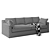 Stylish Albany Sofa: Comfort Meets Elegance 3D model small image 4