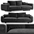 Underline Collection: Nativ 4-Seat Sofa 3D model small image 1