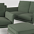 Minimalist Luxury: Casadesus Ava Sofa Set 3D model small image 2