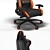 Sleek COUGAR ARMOR ONE Gaming Chair 3D model small image 2