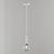 Stylish Stellar Mini Pendant 3D model small image 3