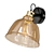Industrial Amber Loft Wall Lamp 3D model small image 1