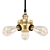 Industrial Trio Pendant Light 3D model small image 1