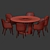 Elegant Misool Dining Set 3D model small image 5