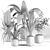 Botanical Bliss: 4 Plant Collection 3D model small image 5