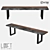 Modern LoftDesign 1580 Bench 3D model small image 1