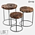LoftDesigne Coffee Table Set 6060 3D model small image 1