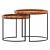 Versatile 2-Piece Nesting Tables 3D model small image 1