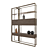 Shake Design Mod Bookcase: Elegant Bronze & Glass 3D model small image 2