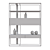 Shake Design Mod Bookcase: Elegant Bronze & Glass 3D model small image 4