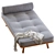 Versatile Daybed: W1800 x H440 x D900mm 3D model small image 2