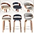 Modern Swivel Stools Set - 3 Designs 3D model small image 6