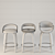 Modern Swivel Stools Set - 3 Designs 3D model small image 9