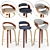 Modern Swivel Stools Set - 3 Designs 3D model small image 10