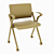 Sweet Mesh Chair: Stylish Silver Metal and Fabric Seating 3D model small image 5