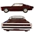 Classic 1968 Plymouth Barracuda 3D model small image 2