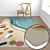 Luxury Carpets Set: High-Quality Textures. 3D model small image 5