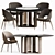 Visionnaire Kylo Dining Set: Stylish & Functional 3D model small image 1