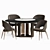 Visionnaire Kylo Dining Set: Stylish & Functional 3D model small image 2