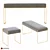 Sleek Stool Bench: Modern Design 3D model small image 3