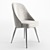 Velvet Swivel Office Chair - Mid-Century Elegance 3D model small image 2