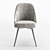 Velvet Swivel Office Chair - Mid-Century Elegance 3D model small image 3