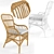 Elegant Rattan Armchair: Comfort & Style 3D model small image 1