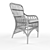 Elegant Rattan Armchair: Comfort & Style 3D model small image 2