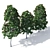 Magnificent Magnolia Tree Trio 3D model small image 2