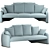 Timeless Elegance: Armani Casa Olsen Sofa 3D model small image 1