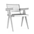 Vintage Pierre Jeanneret Armchair: Iconic Design 3D model small image 1