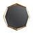 Modern Gold Frame Mirror 3D model small image 1