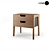 Infinity Collection OM Bedside Table: Stylish and Functional 3D model small image 1