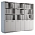 Minimalist Monochrome Bookshelf 3D model small image 5