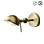 Industrial-style Brass Wall Lamp "Kikan 3D model small image 1