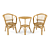 Realistic Garden Rattan Furniture Set 3D model small image 2