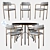 Versatile Jules Drop-Leaf Dining Set 3D model small image 2