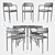 Versatile Jules Drop-Leaf Dining Set 3D model small image 3