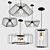 Contemporary Linear Chandelier Collection 3D model small image 1