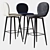 Bourges Swivel Stool: Sleek & Stylish 3D model small image 1