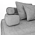 Sleek and Stylish Panarea Sofa 3D model small image 4