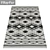 3-Piece High-Quality Carpets Set 3D model small image 2