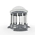 Title: Classic Rotunda: Complete with Textures and Plants 3D model small image 1