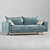 Elegant Olivia Sofa in 3 Colors 3D model small image 2