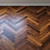 Title: UPOFLOOR Merbau Parquet Board - French Oak Chevron 3D model small image 2